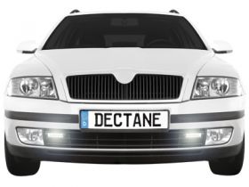 LED Tagfahrlicht für Skoda Octavia Typ 1Z 04-09 chrom
