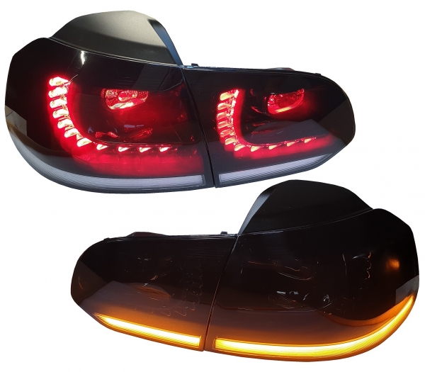 LED Rückleuchten schwarz für VW Golf VI 6 08+ dynamischer Blinker