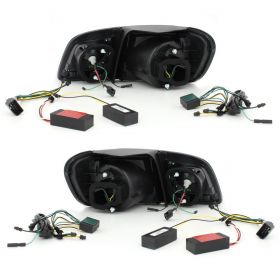 LITEC LED Rückleuchten für VW Golf 5 Plus 05-08 black/smoke schwarz