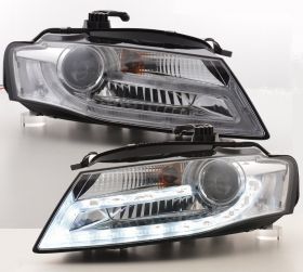 LIGHTBAR TAGFAHRLICHT Scheinwerfer für Audi A4 B8 8K 08-11 chrom