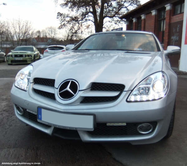 LED TAGFAHRLICHT Xenon Scheinwerfer schwarz für MERCEDES BENZ SLK R171 04-11