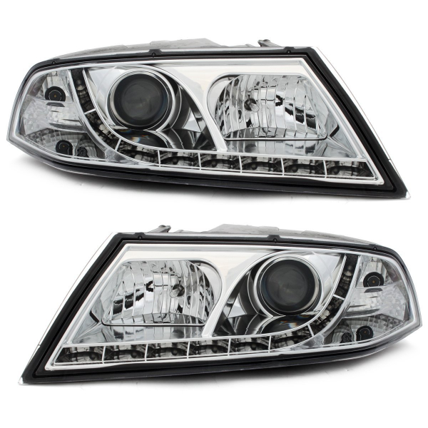 Xenon Tagfahrlicht-Optik Scheinwerfer für Skoda Octavia 1Z 04-09 chrom