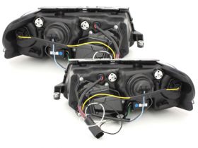Scheinwerfer für VW Passat 3BG 00-04 Tagfahrlicht-Optik schwarz Sonar