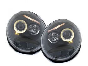 Angel Eyes Scheinwerfer für VW New Beetle 1997-2005 schwarz black