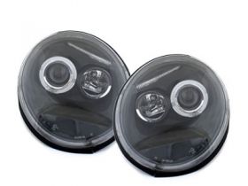 Angel Eyes Scheinwerfer für VW New Beetle 1997-2005 schwarz black
