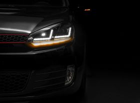OSRAM XENARC Xenon Tagfahrlicht Scheinwerfer für VW GOLF 6 für HALOGEN rot