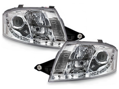 Led Tagfahrlicht Scheinwerfer für Audi TT 8N 98-05 chrom