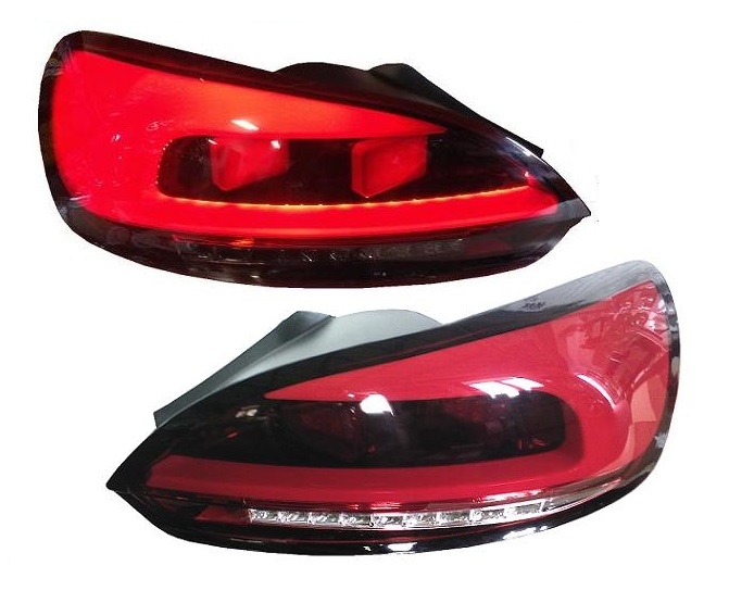 LED Rückleuchten für VW SCIROCCO III 08+ red clear LIGHTBAR + Laufblinker