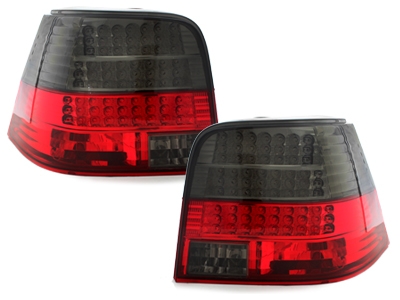 LED Rückleuchten für VW Golf IV 97-04 rot-smoke + LED Blinker