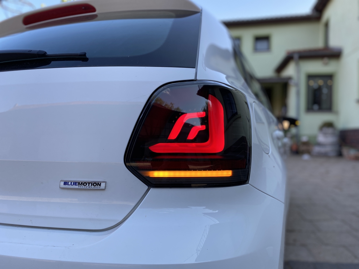 LED Rückleuchten für VW Polo 6R 6C 09-17 schwarz Heckleuchten