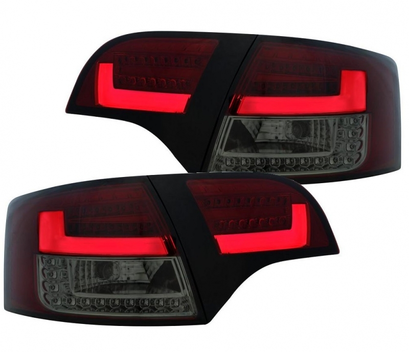 LITEC LED Rückleuchten rot rauch für Audi A4 B7 Avant 04-08