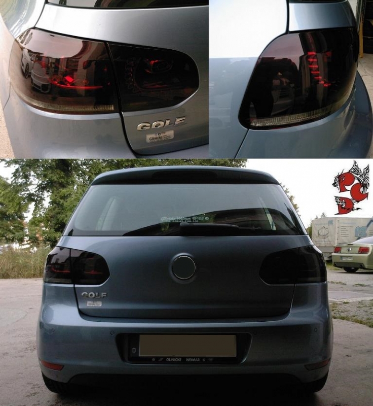 LED Rückleuchten für VW Golf VI 6 08-12 rot smoke