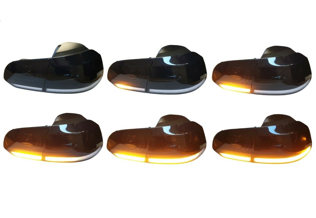 LED Rückleuchten schwarz für VW Golf VI 6 08+ dynamischer Blinker