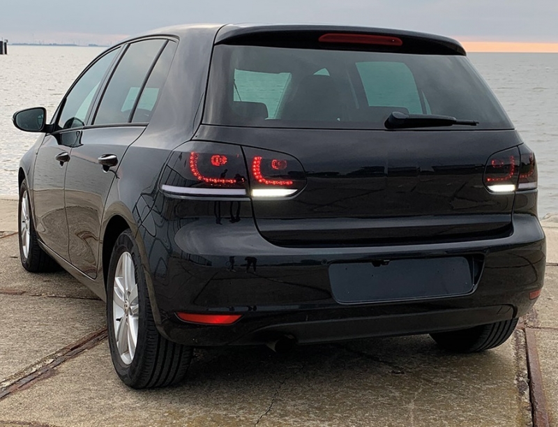 LED Rückleuchten schwarz für VW Golf VI 6 08+ dynamischer Blinker