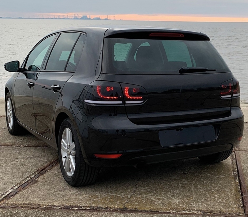LED Rückleuchten schwarz für VW Golf VI 6 08+ dynamischer Blinker