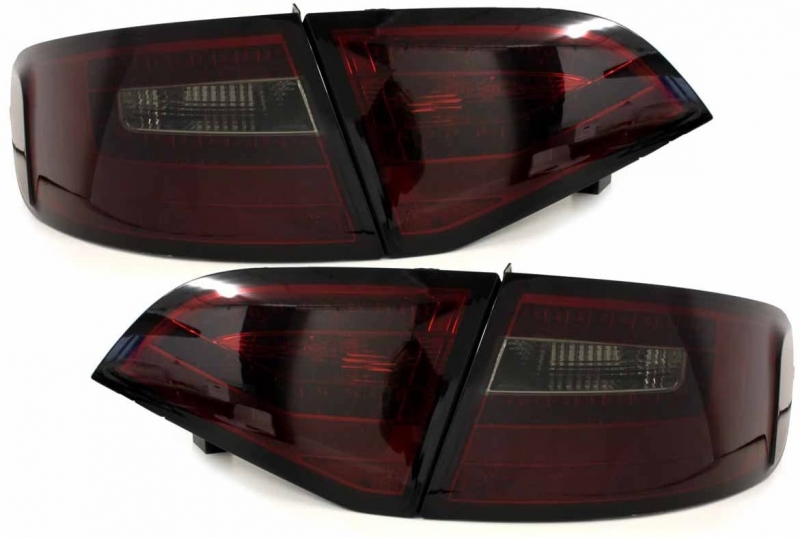 LITEC LED Rückleuchten rot rauch mit dynamischem Blinker für Audi A4 B8 8K 08-11 Avant mit Led