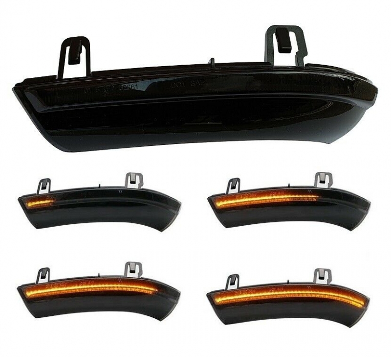 Dynamische Led Spiegelblinker schwarz für VW Golf 5, Passat 3C B6, 3BG, Jetta