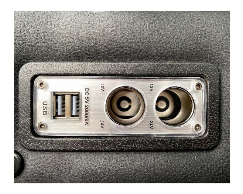 Mittelkonsole schwarz universell USB LED passend für VW Crafter