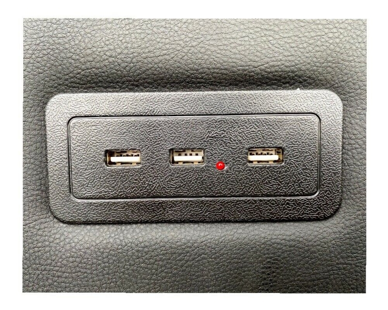 Mittelkonsole schwarz universell USB LED passend für VW T7