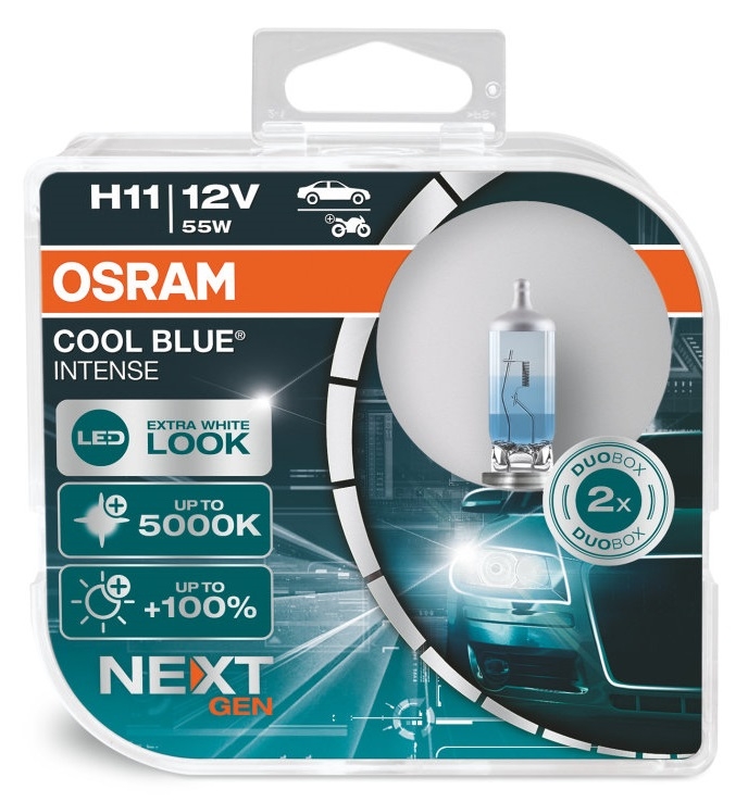 OSRAM Cool Blue NEXT GEN H11 +100% Lampen Xenon Look 55W Duo-Box
