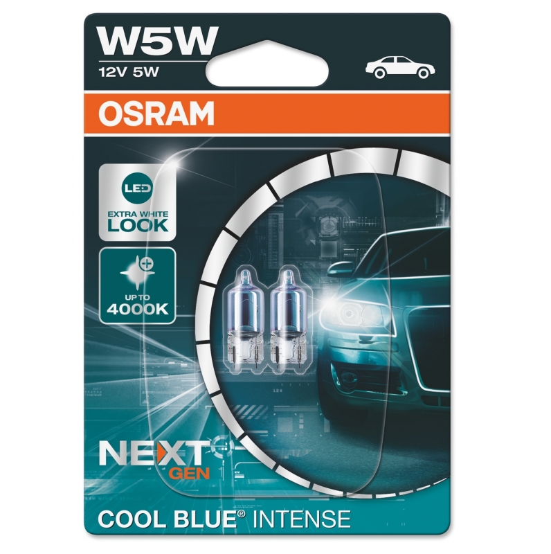 OSRAM Cool Blue Intense NEXT Gen Standlicht Lampe W5W T10 weiß 2825CBN-02B