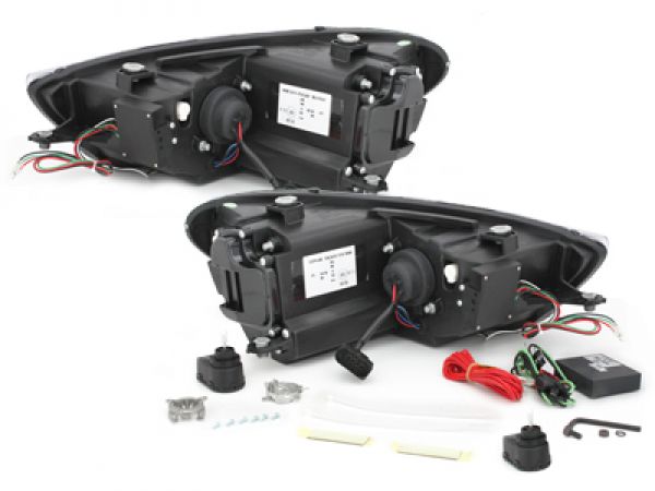 LED TAGFAHRLICHT Scheinwerfer für VW Scirocco 3 2015+ Facelift black schwarz