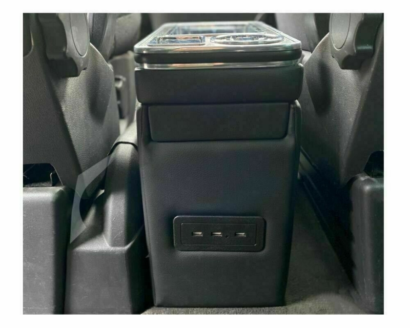 Mittelkonsole schwarz universell USB LED passend für Ford Tourneo
