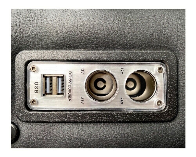 Mittelkonsole schwarz universell USB LED passend für Ford Tourneo