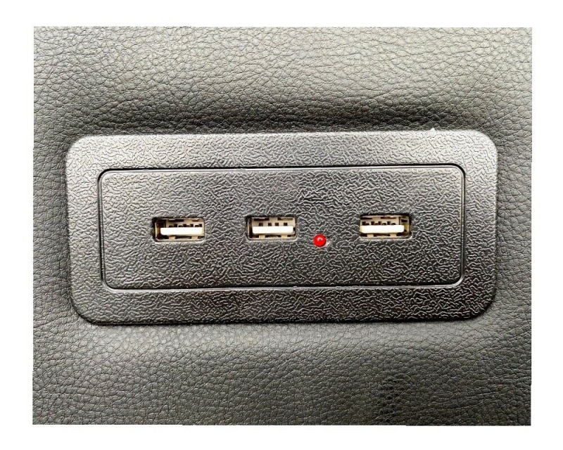 Mittelkonsole schwarz universell USB LED passend für Ford Tourneo