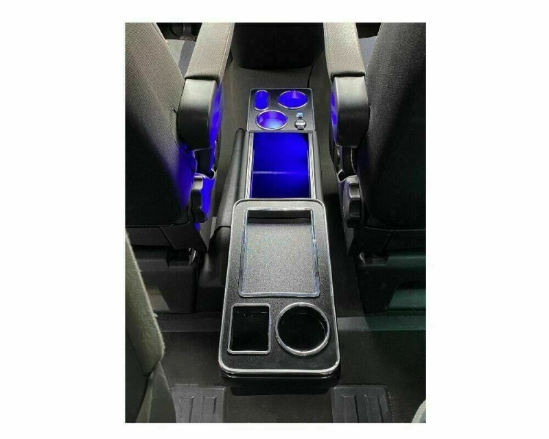 Mittelkonsole schwarz universell USB LED passend für Opel Vivaro