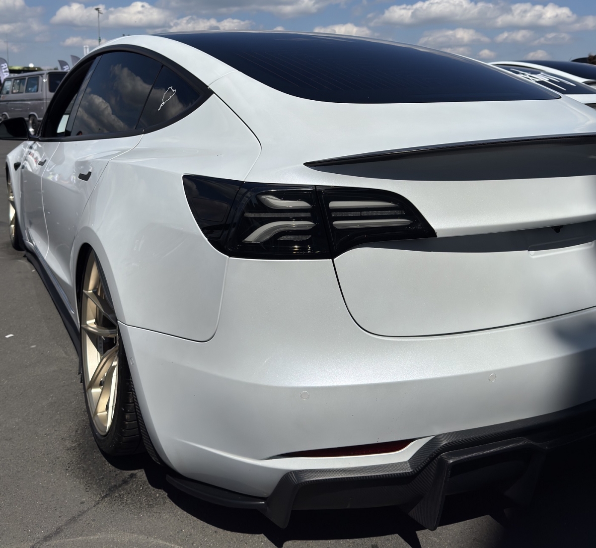LED Rückleuchten für Tesla Model 3 2017+ schwarz dynamischer Blinker