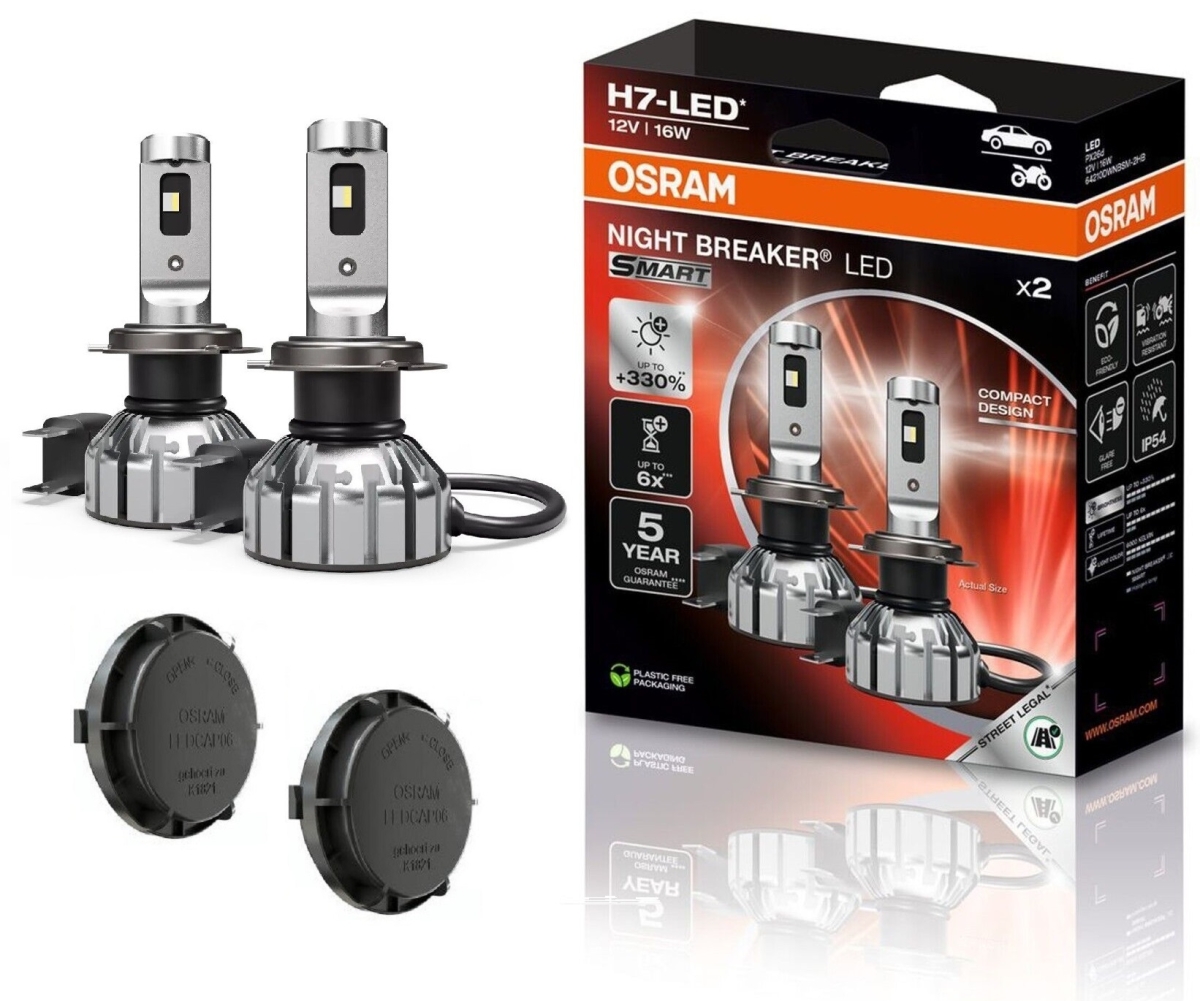 OSRAM NIGHT BREAKER H7 LED 330% Set für Hyundai ix20 Bj 10-19