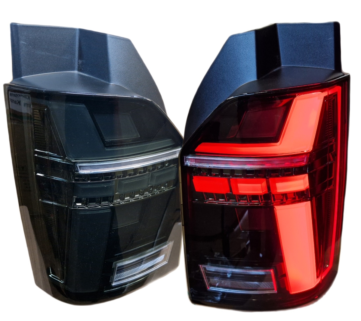 Voll LED Rückleuchten für VW T6.1 2019+ schwarz Laufblinker für orig. Halogen
