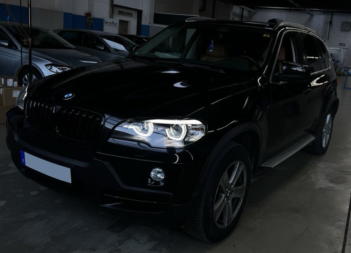 XENON Scheinwerfer für BMW X5 E70 2006-2010 ohne AFS schwarz Led Tagfahrlicht