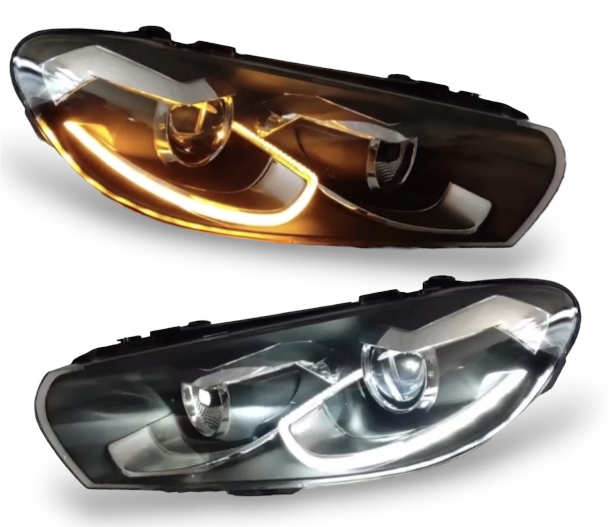 Voll Led Scheinwerfer für VW Scirocco 3 III 2008-2018 dynamischer Led Blinker für original Halogen