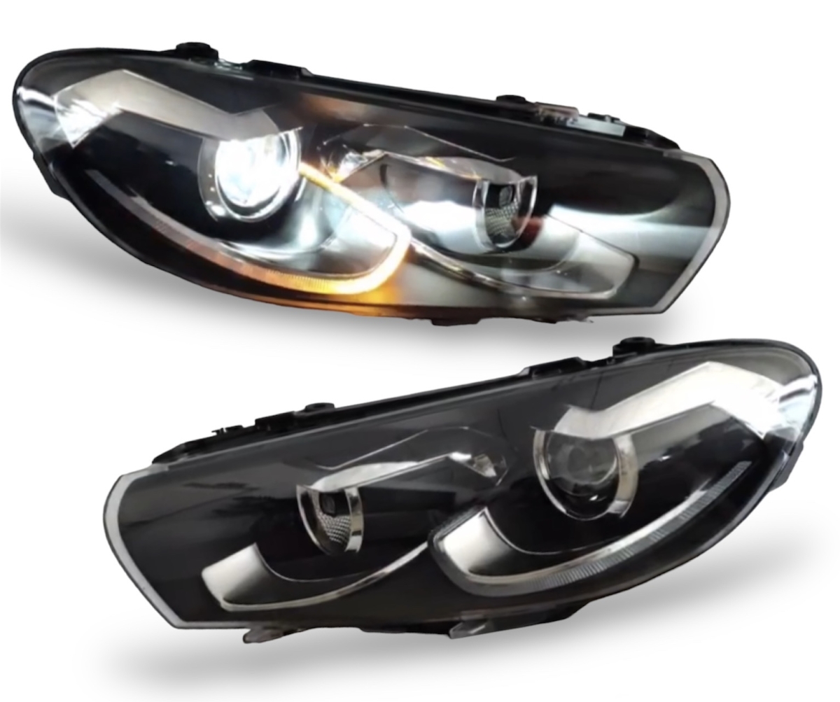 Voll Led Scheinwerfer für VW Scirocco 3 III 2008-2018 dynamischer Led Blinker für original Xenon