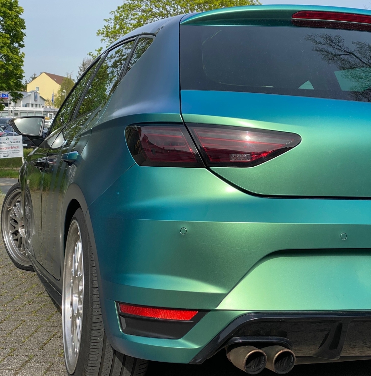 VOLL LED Rückleuchten für Seat Leon 5F 12-20 dunkelrot für orig. Led