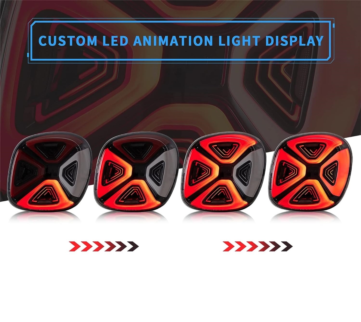 Led Rückleuchten für Smart FORTWO FORFOUR 2014-2019 schwarz rot smoke