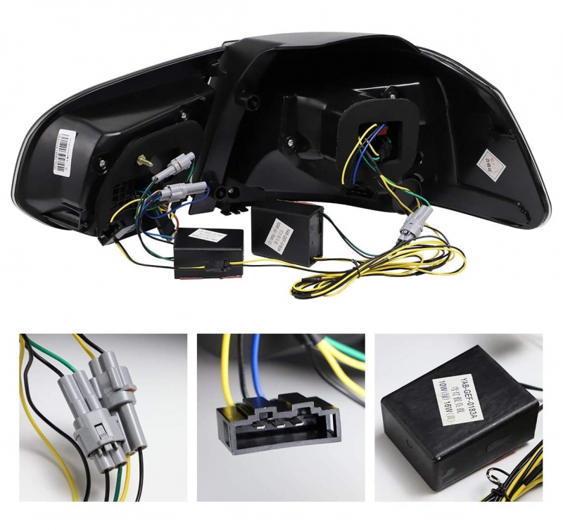LED Rückleuchten für VW Golf 6 08-12 schwarz dynamischer Blinker VL