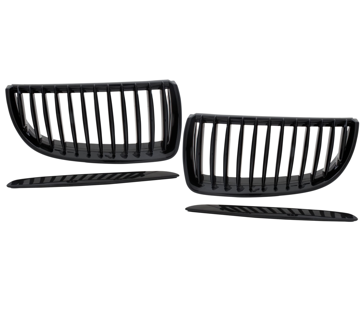 Frontgrill für BMW 3er E90 05-08 schwarz Klavierlack