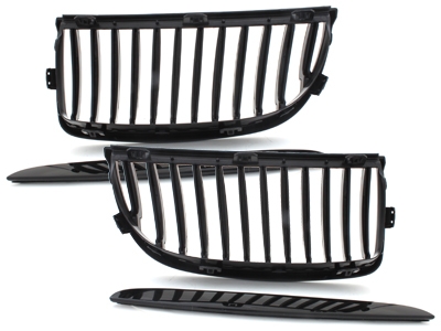 Frontgrill für BMW 3er E90 05-08 schwarz Klavierlack