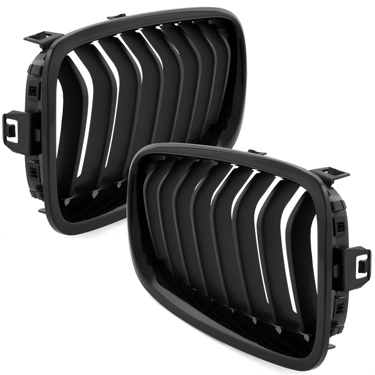 Frontgrill für BMW 3er F30 11-18 schwarz Klavierlack