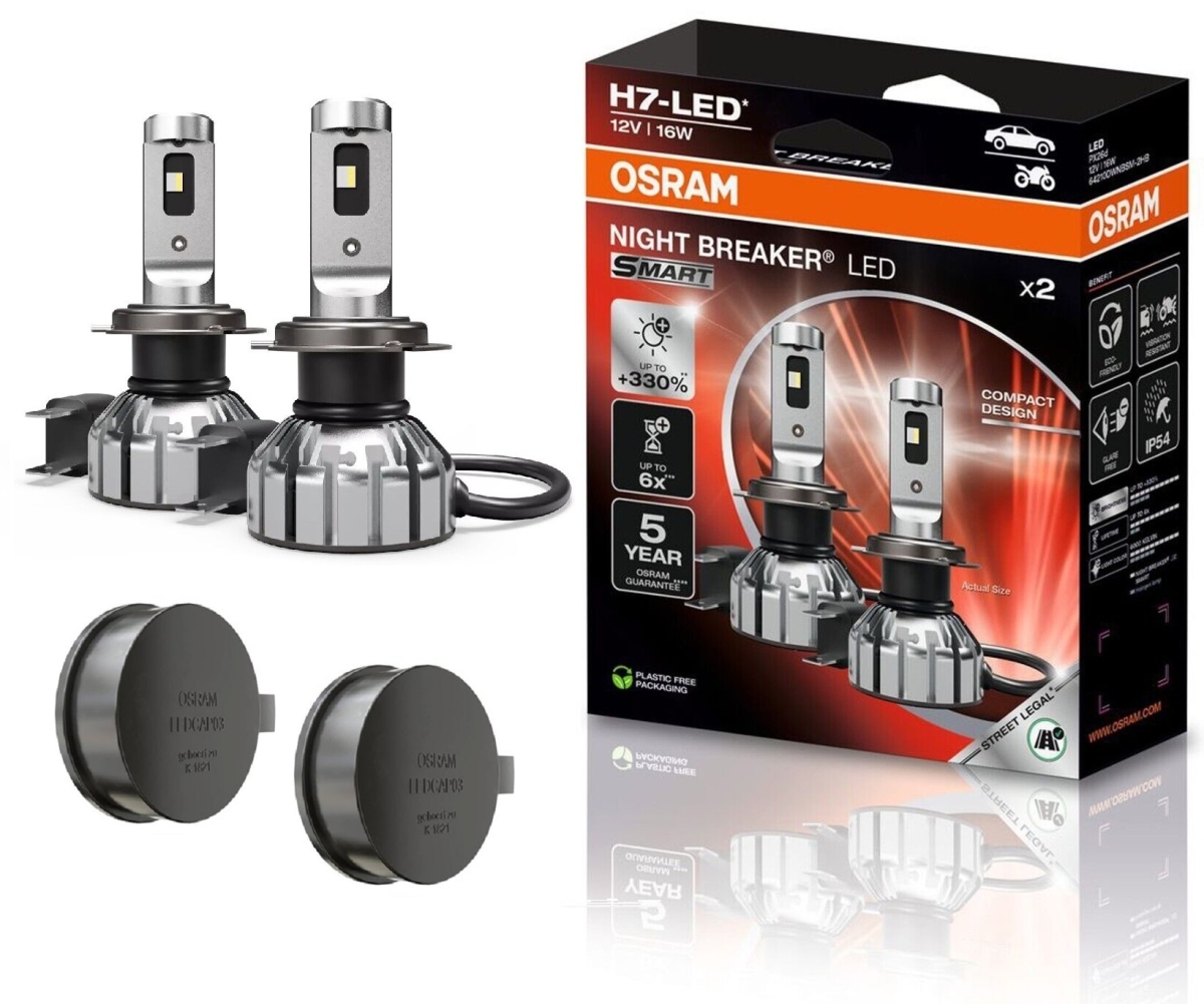 OSRAM NIGHT BREAKER LED H7 Set 330% für Audi A1 GB ab Bj 2018
