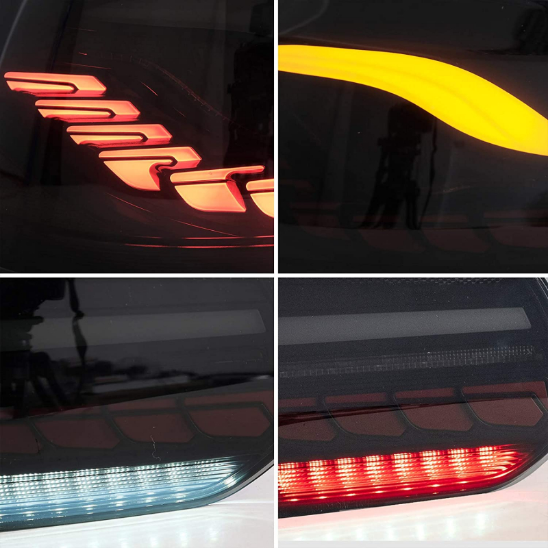 LED Rückleuchten für VW Golf 6 08-12 schwarz dynamischer Blinker OLED