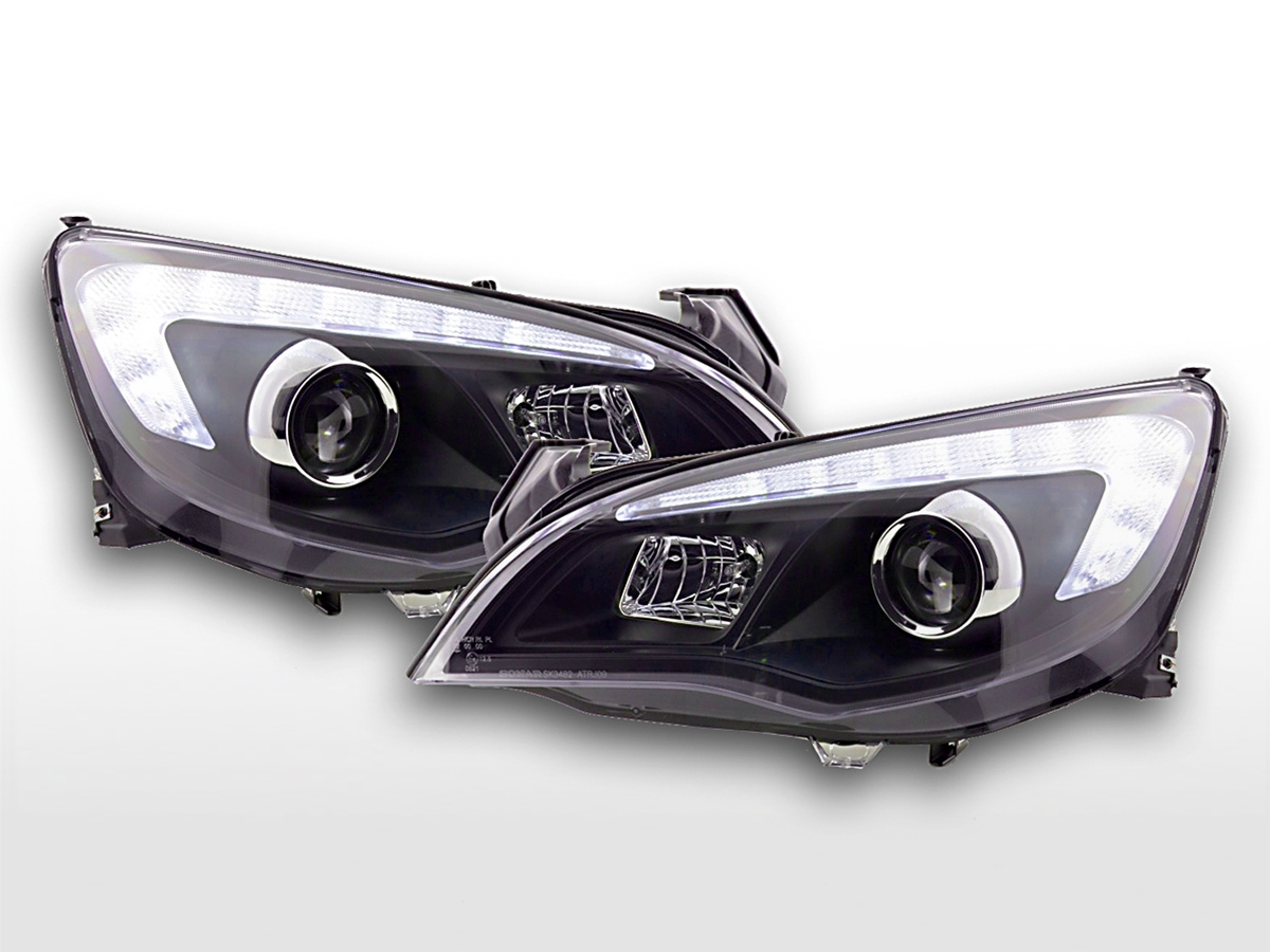 LED TAGFAHRLICHT Scheinwerfer für Opel Astra J 09-15 schwarz Sonar