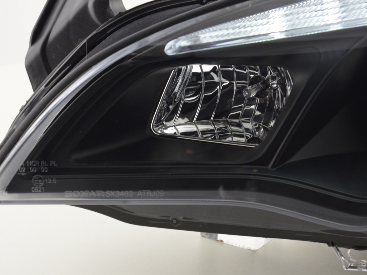 LED TAGFAHRLICHT Scheinwerfer für Opel Astra J 09-15 schwarz Sonar