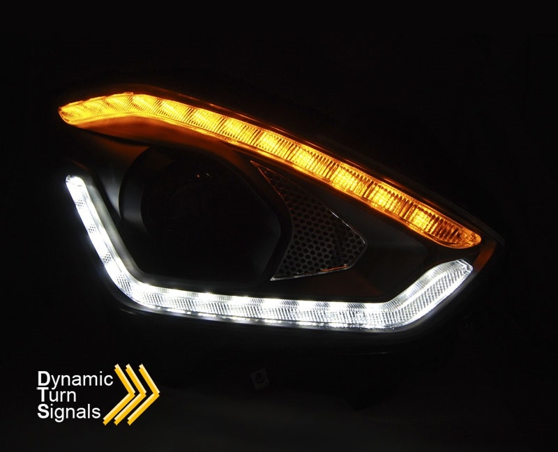 Halogen Scheinwerfer Set LED Tagfahrlicht für Suzuki Swift RZ AZ ab 2017 schwarz