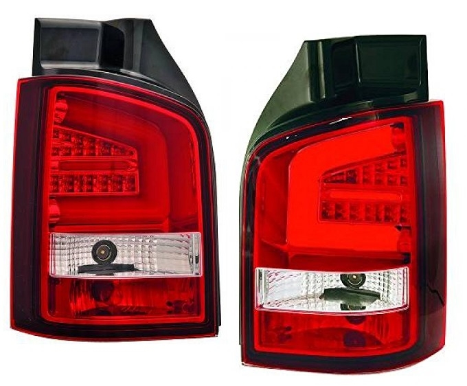 LED Rückleuchten für VW T5 Bus 2003-2015 rot klar Transporter Caravelle Multivan Sonar