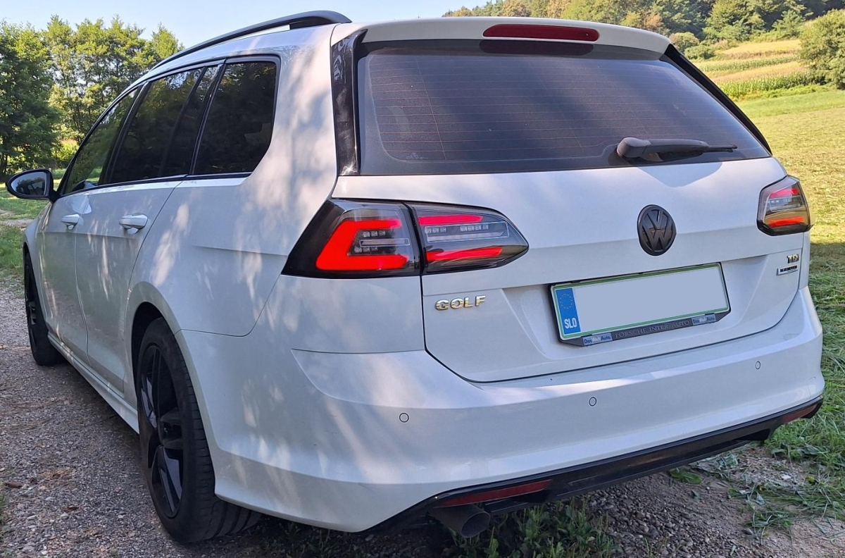 LED Rückleuchten für VW Golf 7 Variant 12-17 dynamischer LED Blinker schwarz klar rot Sonar