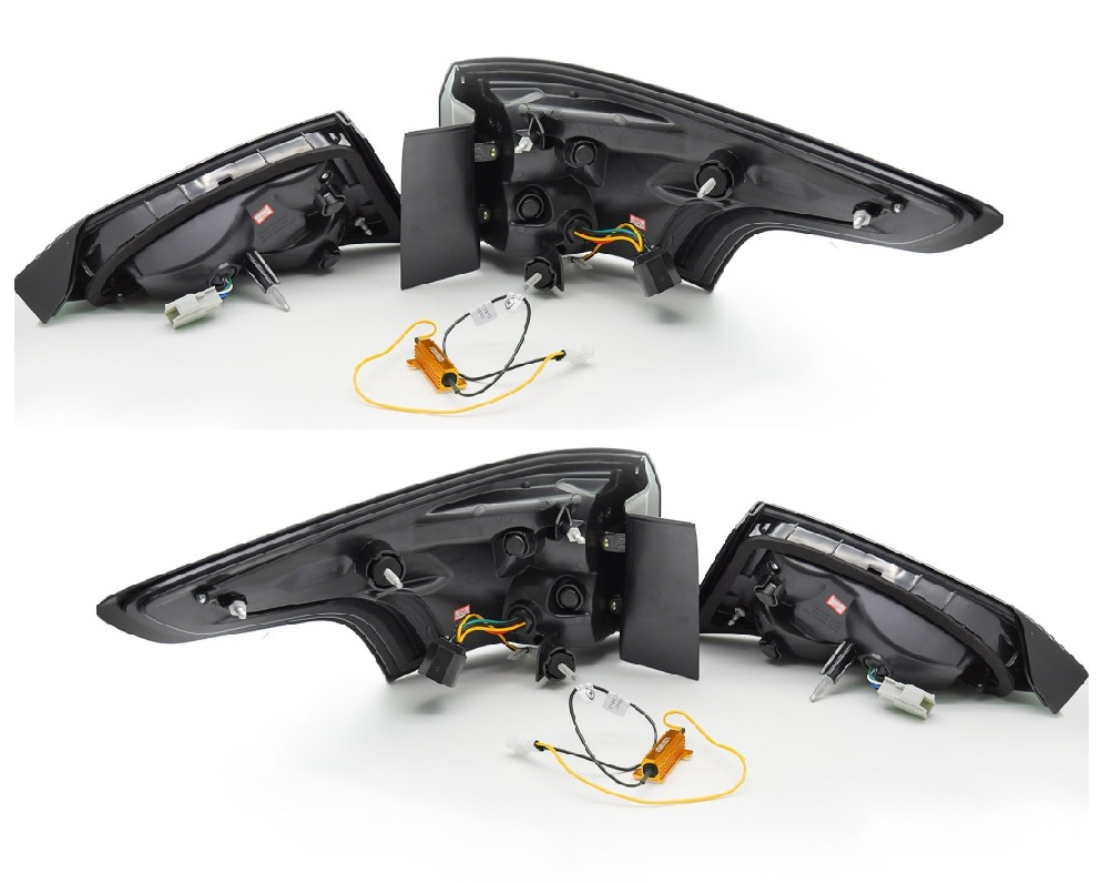 Led Rückleuchten für Ford Focus MK3 Turnier 2011-2018 dynamischer LED Blinker rot klar